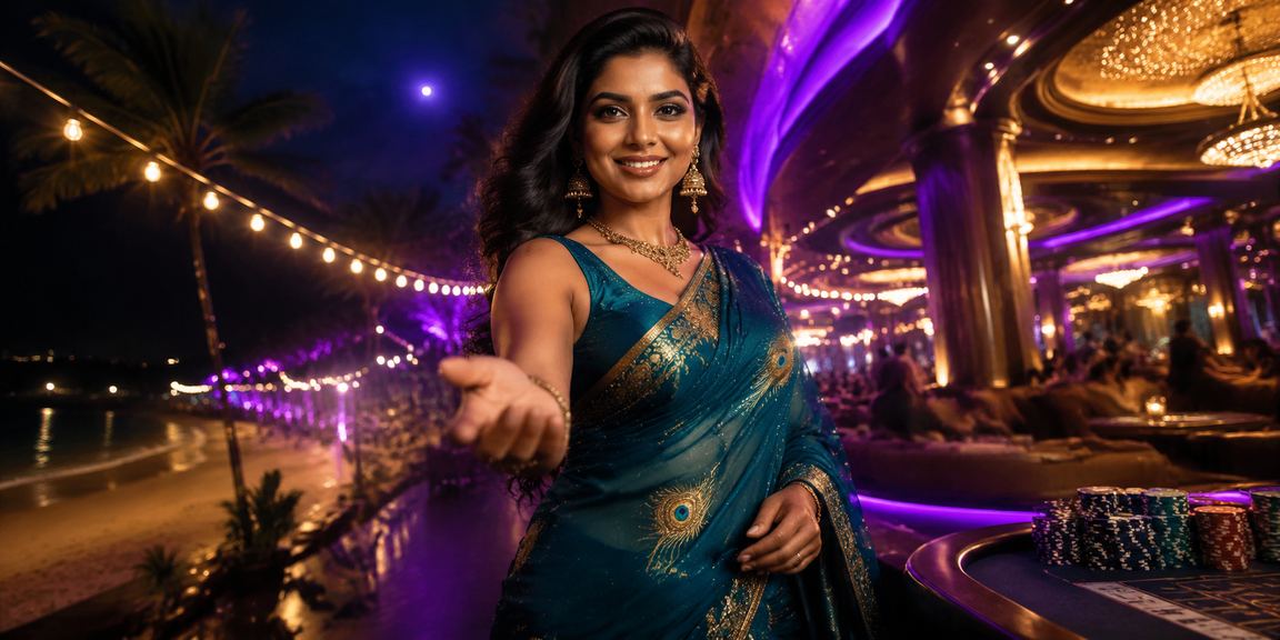 Woman logging in on casino app