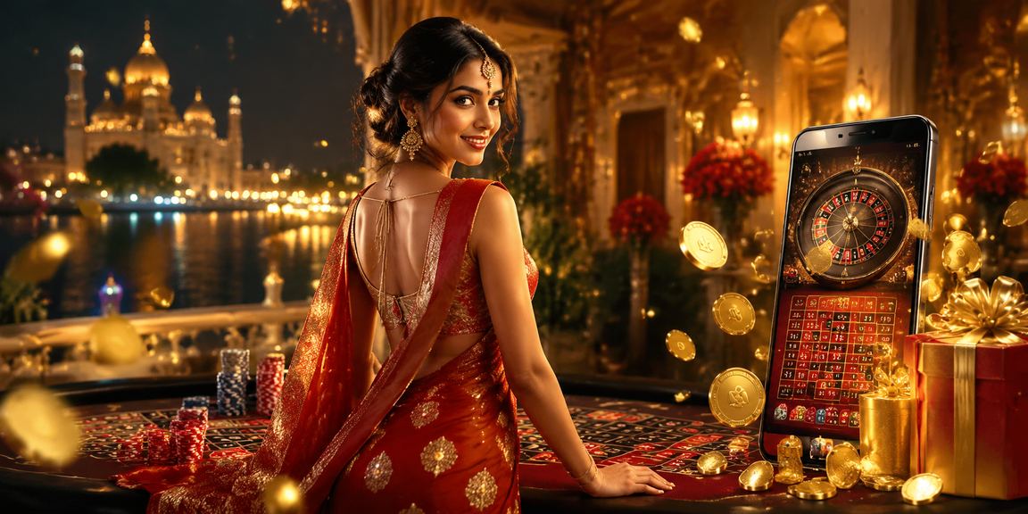 Indian player using mobile casino app
